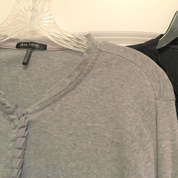 Daisy Fuentes Cardigan Lot of 2 M & L - Picture 2 of 3